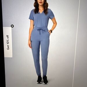 Mandala periwinkle jogger pants one pocket top